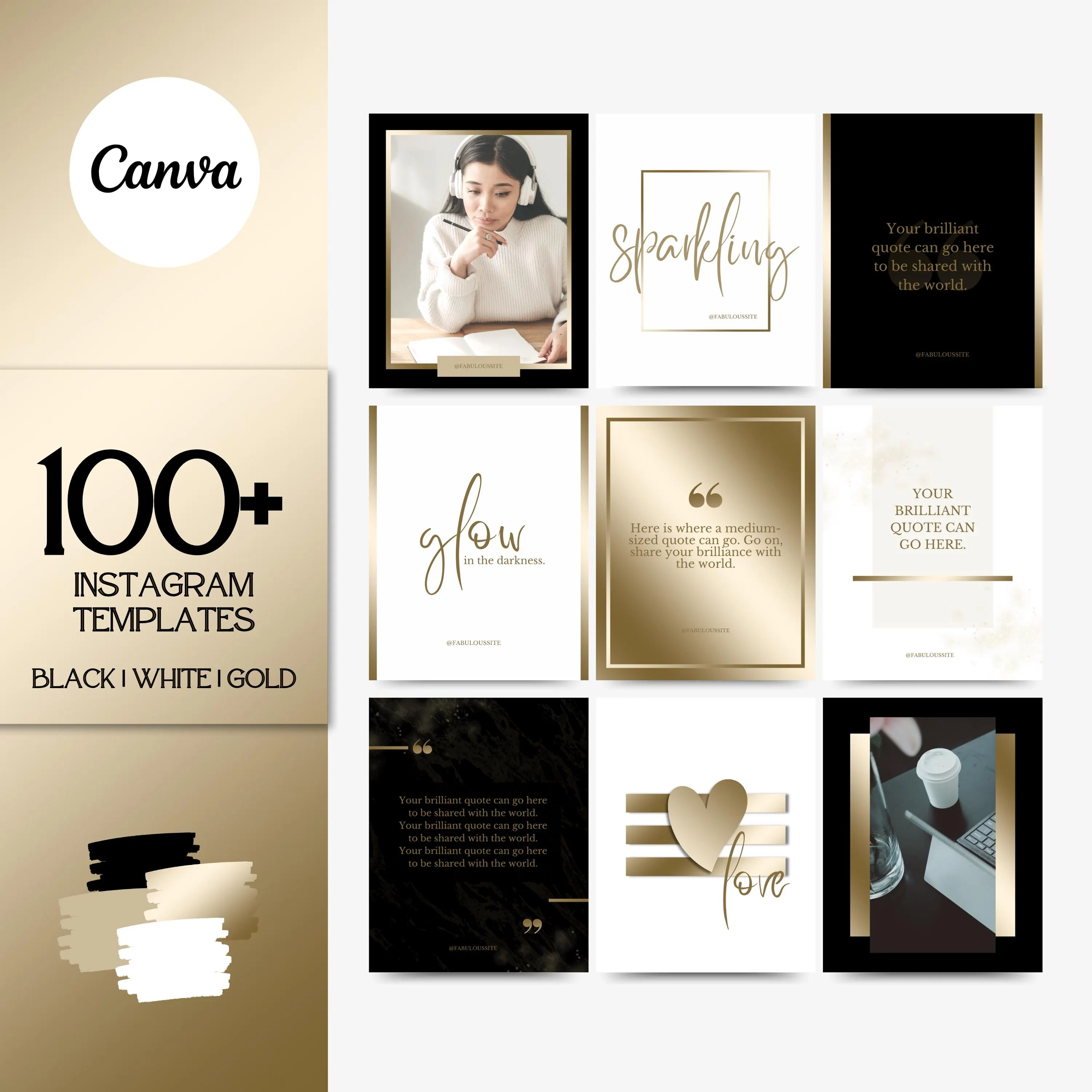 Canva Pack Instagram — editable Instagram post templates